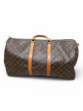 Louis Vuitton Keepall Bandouliere 55 Monogram Duffel Travel Bag